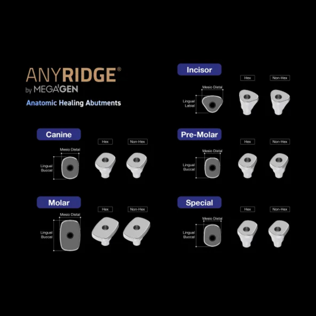 Anatomic Healing Abutment Anyridge